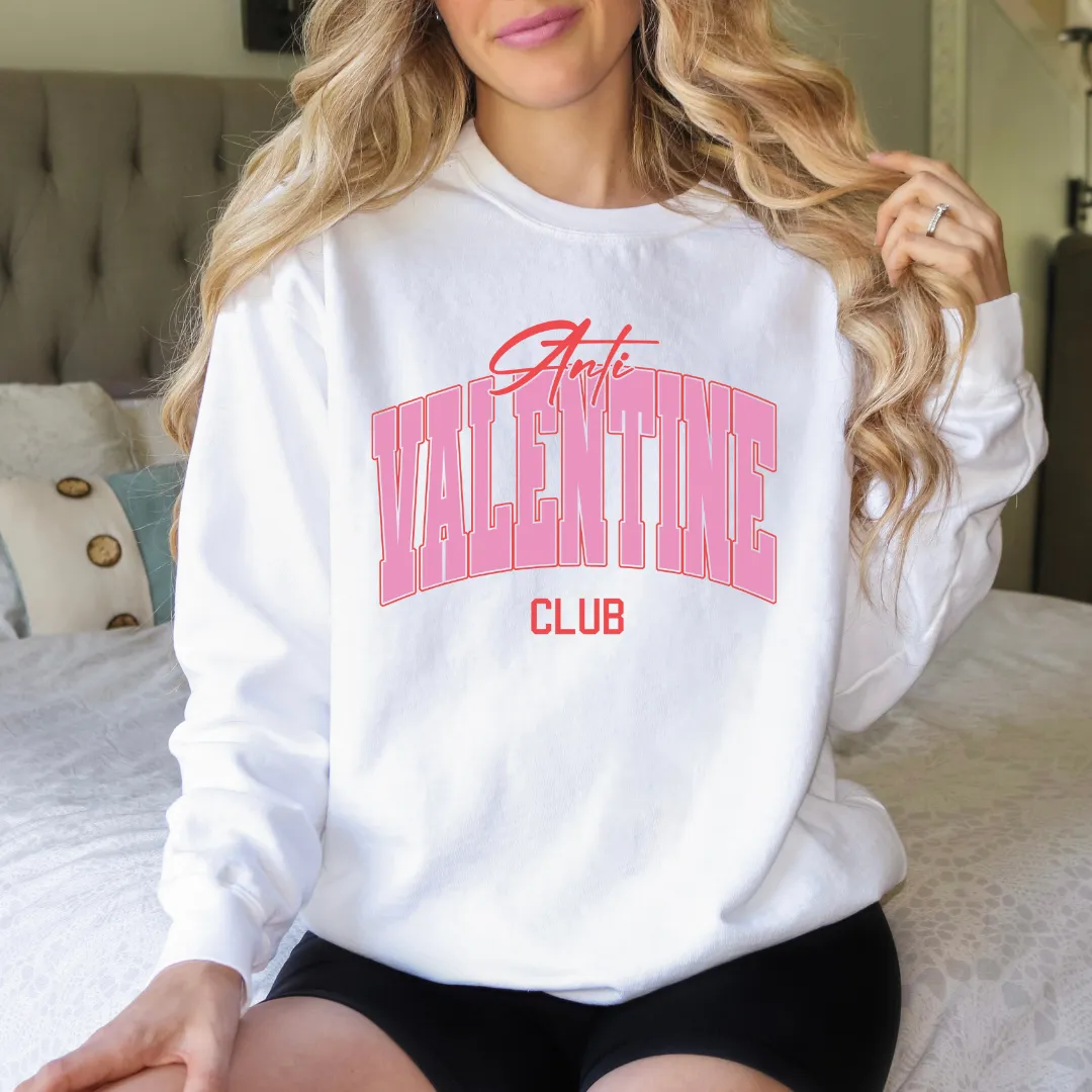 Anti-Valentine Club Fleece Sweatshirt