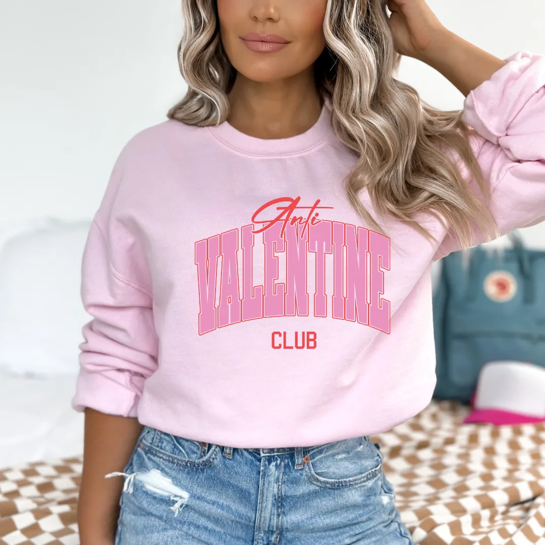 Anti-Valentine Club Fleece Sweatshirt