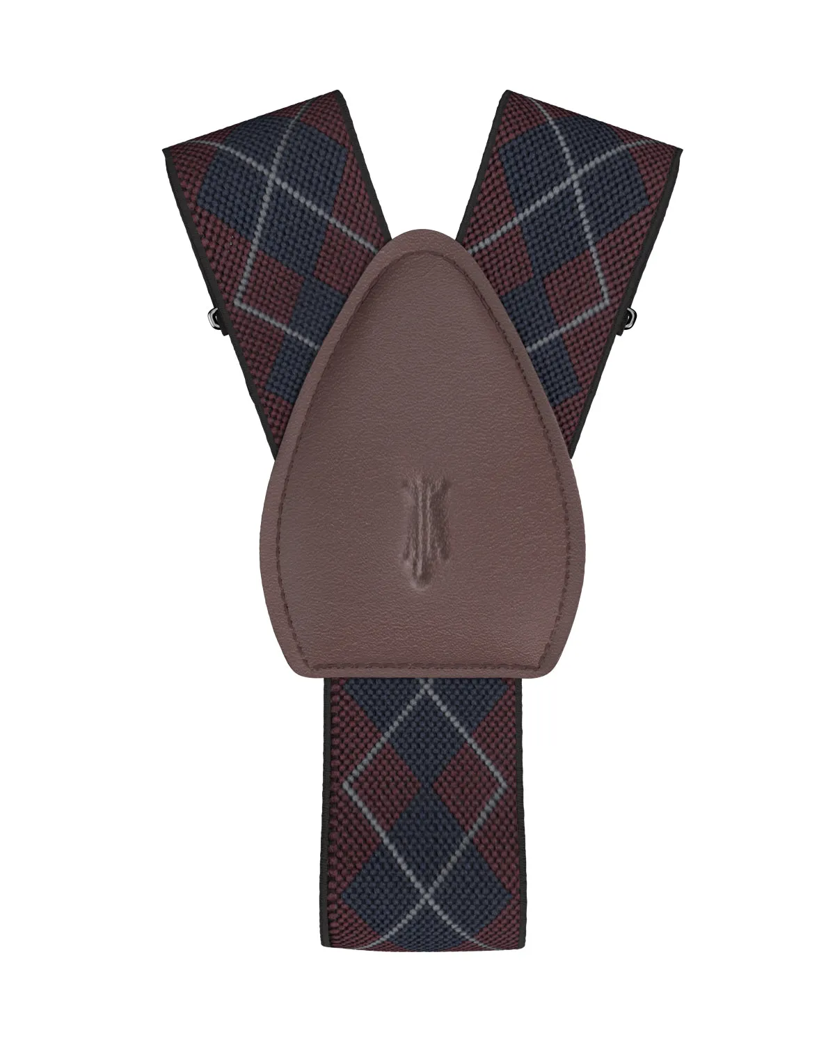 Ashford Navy/Maroon Shirttail Garters