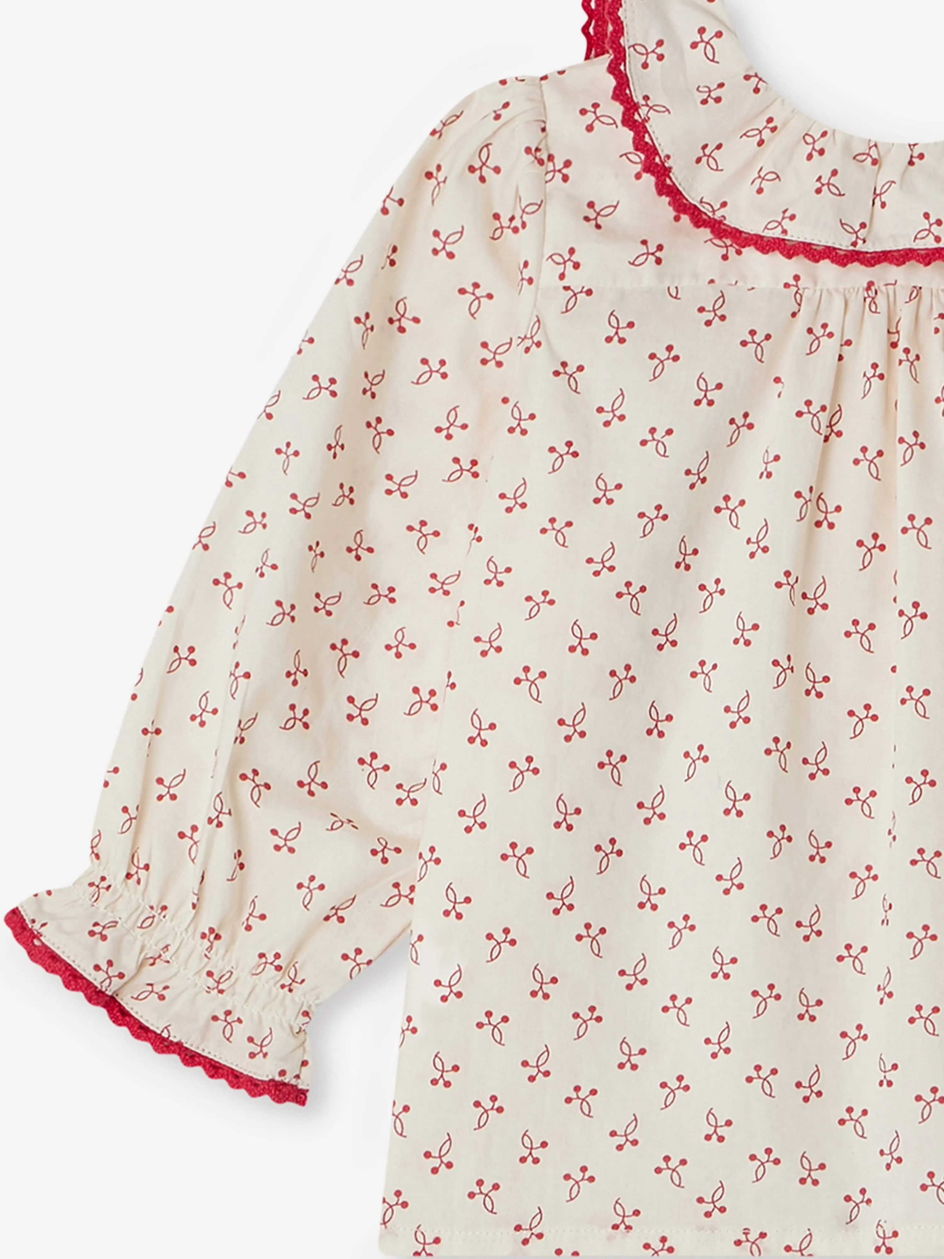 Baby Girls Jojoba Blouse in Red