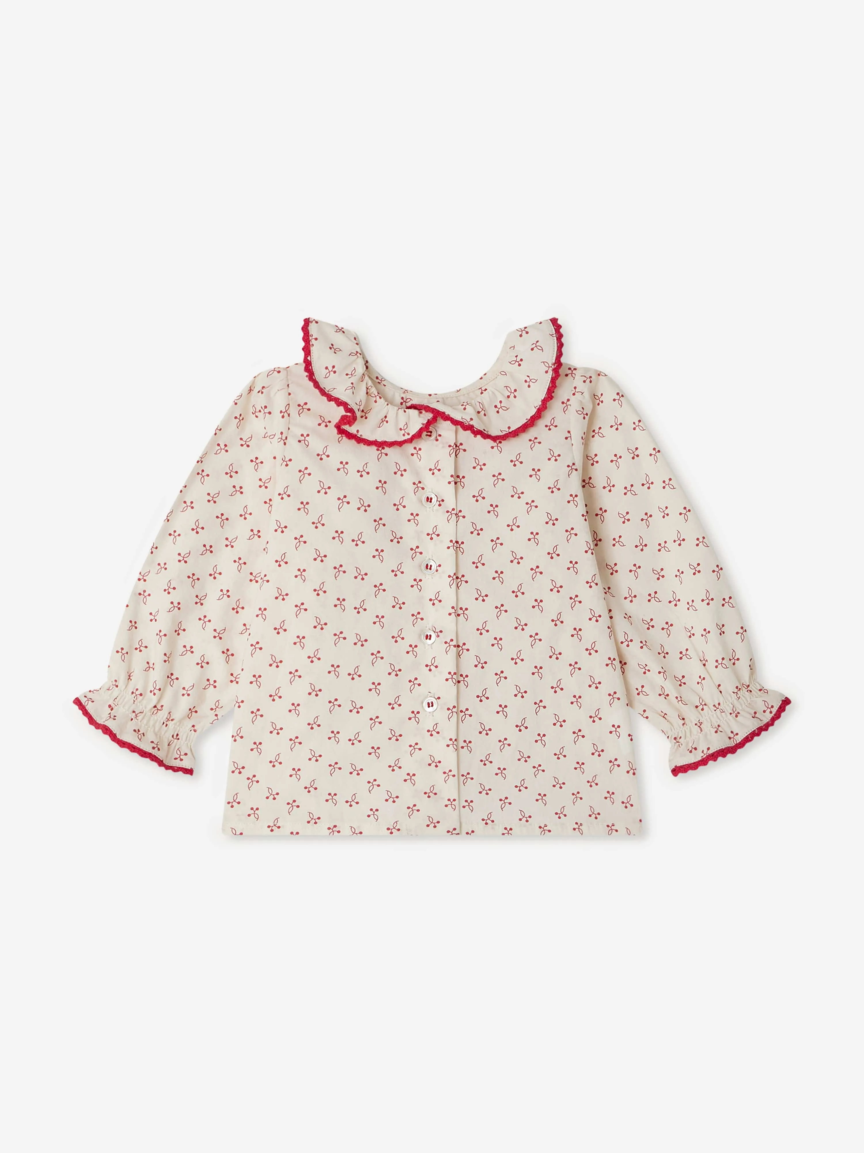 Baby Girls Jojoba Blouse in Red