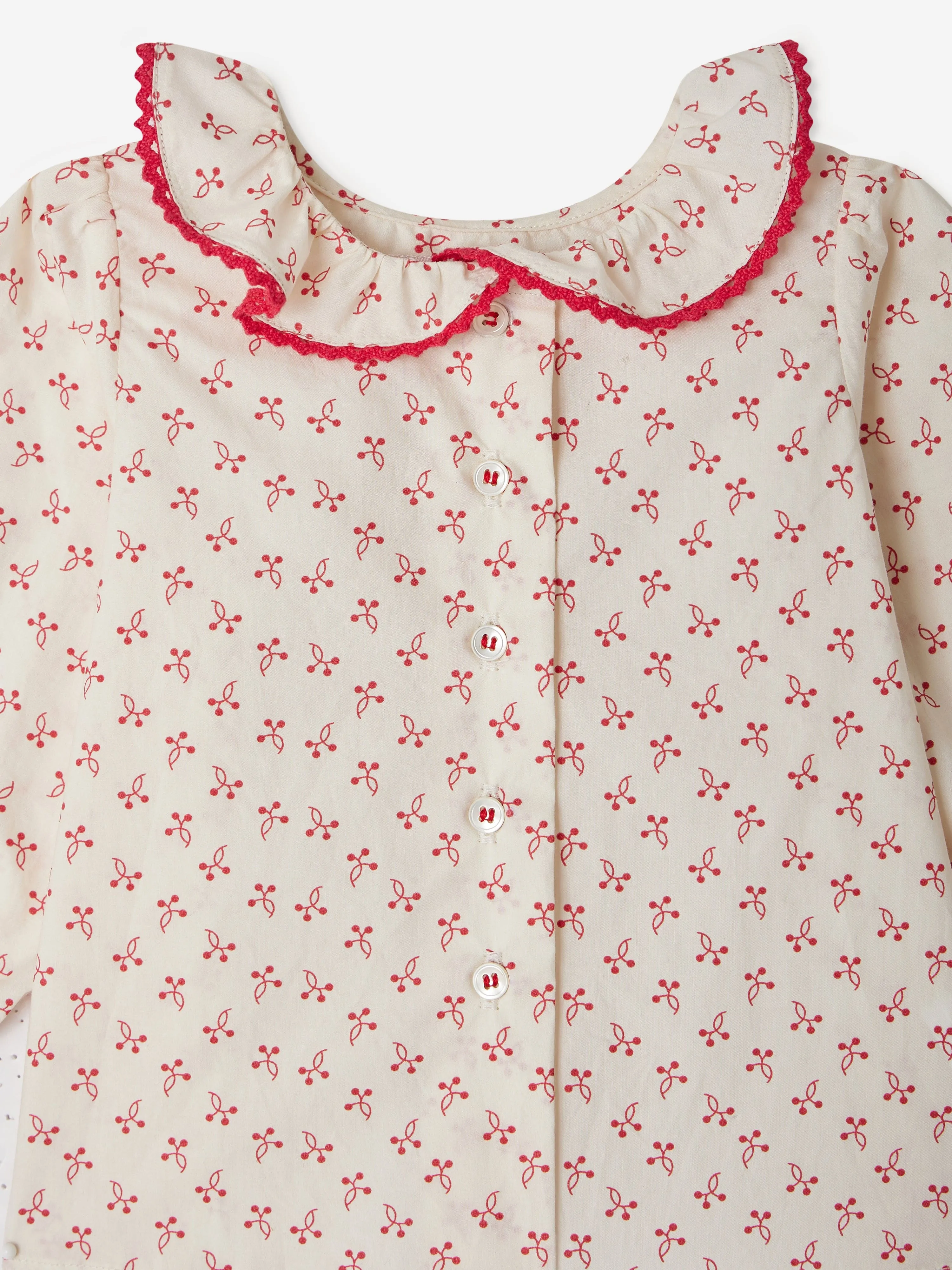 Baby Girls Jojoba Blouse in Red