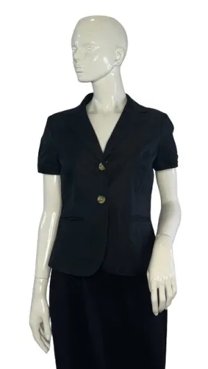 Banana Republic Blazer Short Sleeve Black Size 6 SKU 000008-5