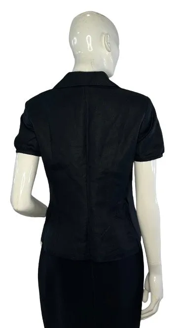 Banana Republic Blazer Short Sleeve Black Size 6 SKU 000008-5