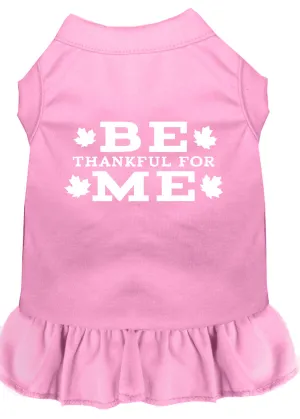 Be Thankful For Me Screen Print Dress Light Pink Lg