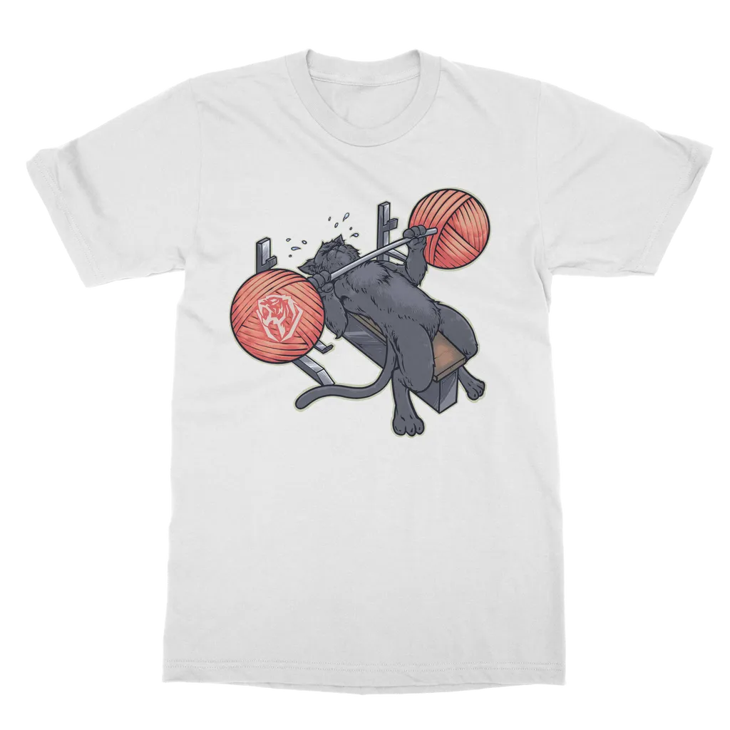 Benchpressing Black Cat T-shirt (UK)