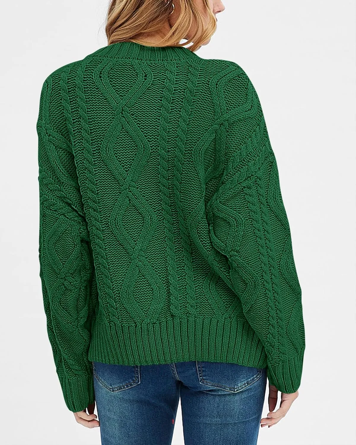 BTFBM Casual Women Long Sleeve Sweater 2025 Fall Ribbed Knit Pullover Loose Crewneck Cable Sweater Jumper Tops