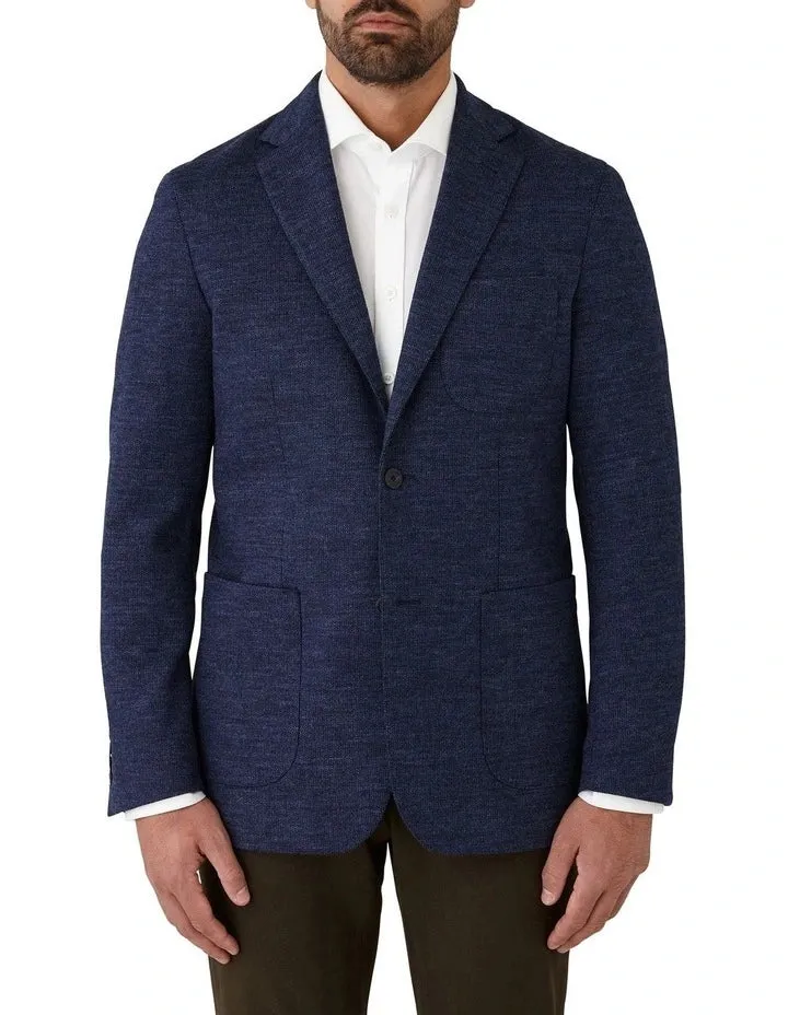 Cambridge Malvern Wool Blend Jersey Jacket - Blue