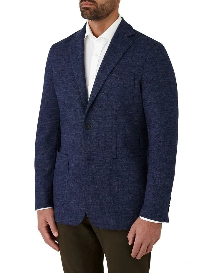 Cambridge Malvern Wool Blend Jersey Jacket - Blue