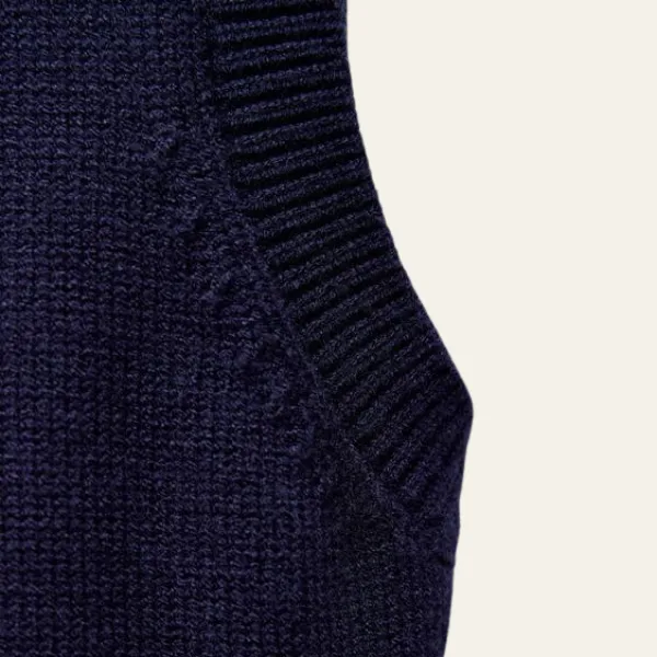CAPRI BLUE KNIT GILET