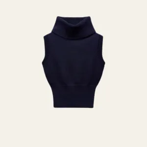 CAPRI BLUE KNIT GILET