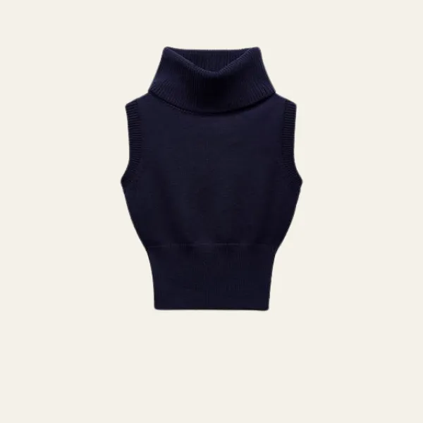 CAPRI BLUE KNIT GILET