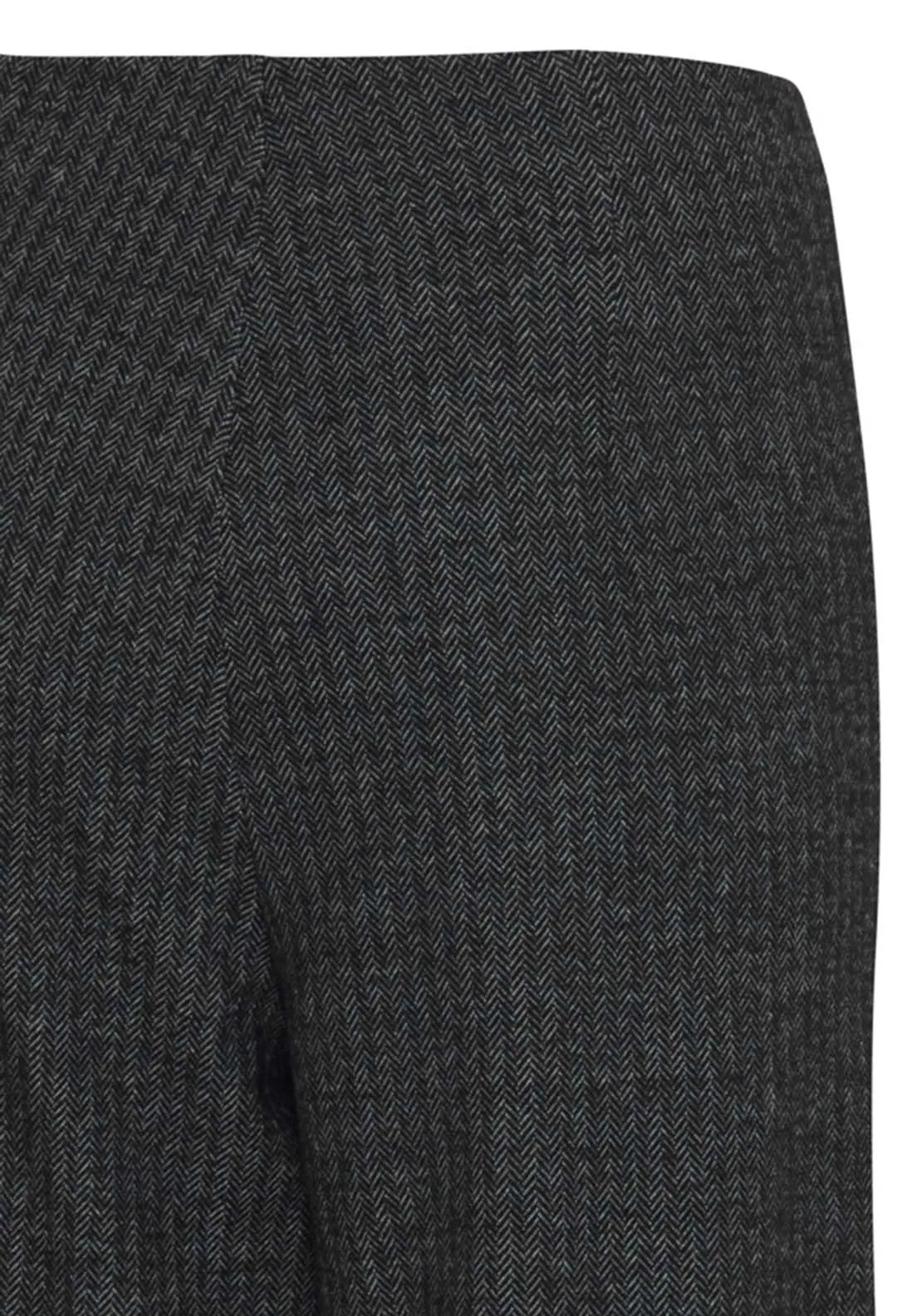 Casual Straight Leg Trousers - Black