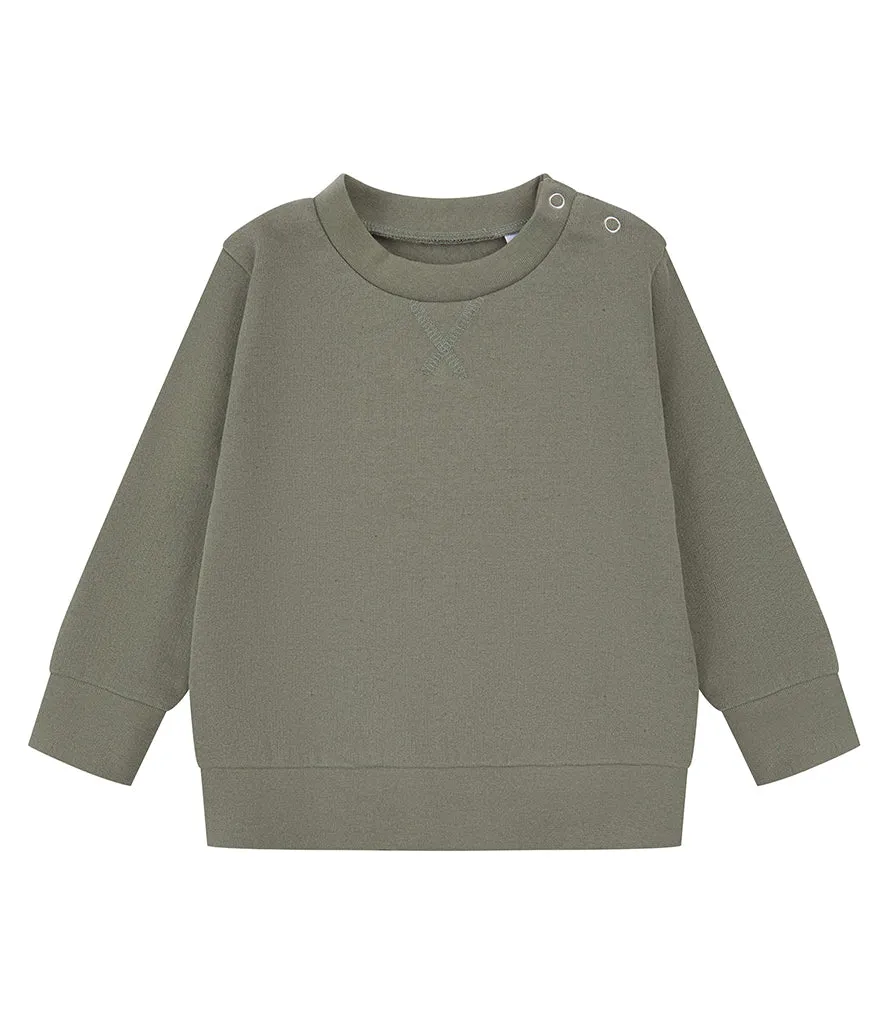 Children's Christmas Sustainable Sweatshirt Embroidered With Tractor Santa Hat Design