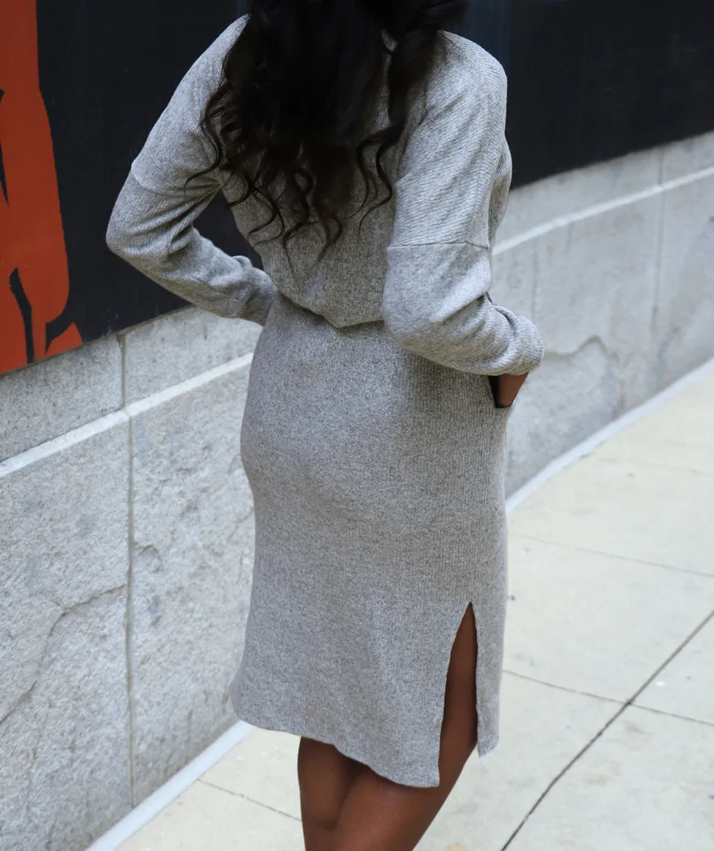 CITY pullover top in Grey Heather