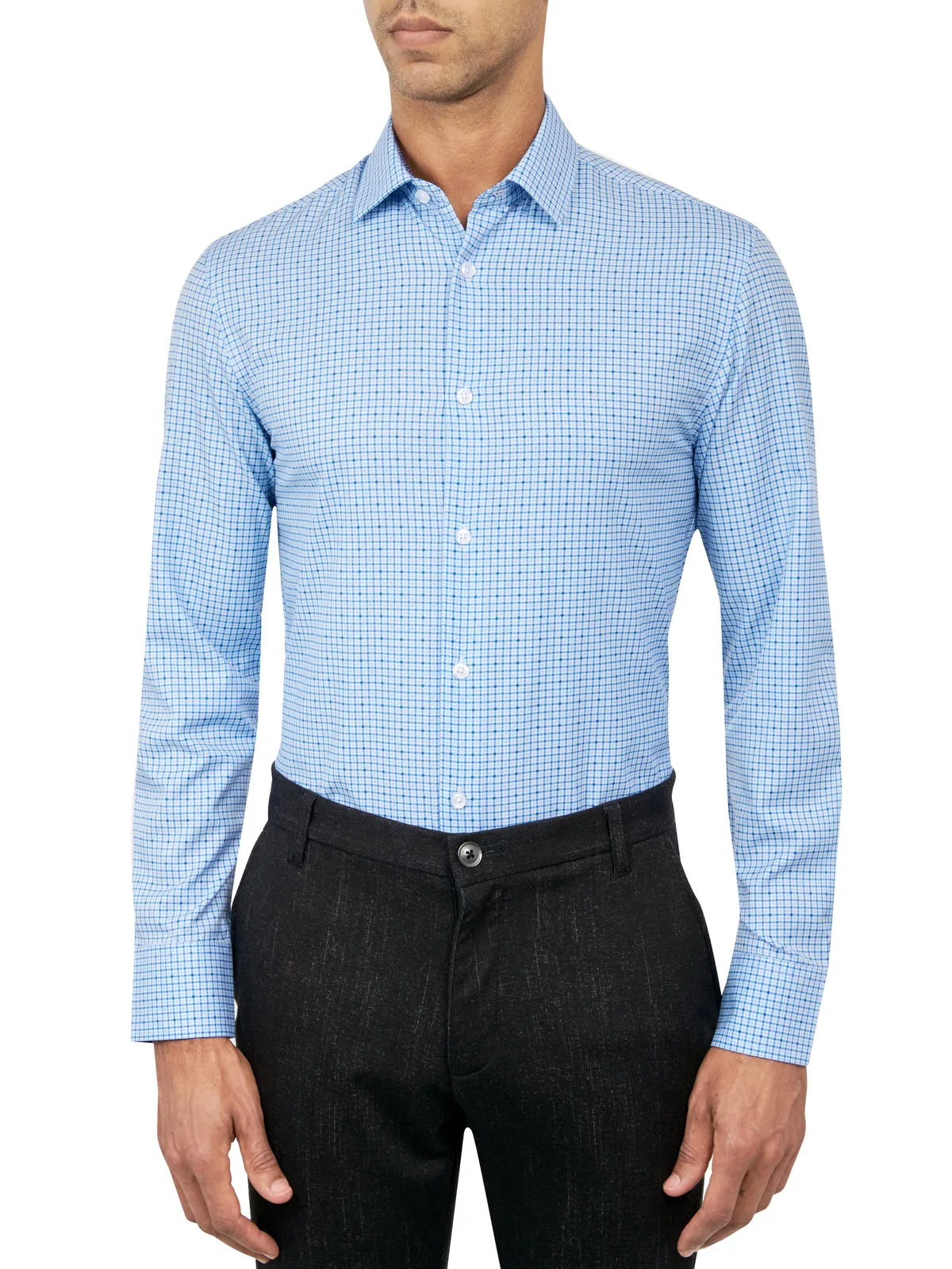 Construct Plaid Performance Dress Shirt