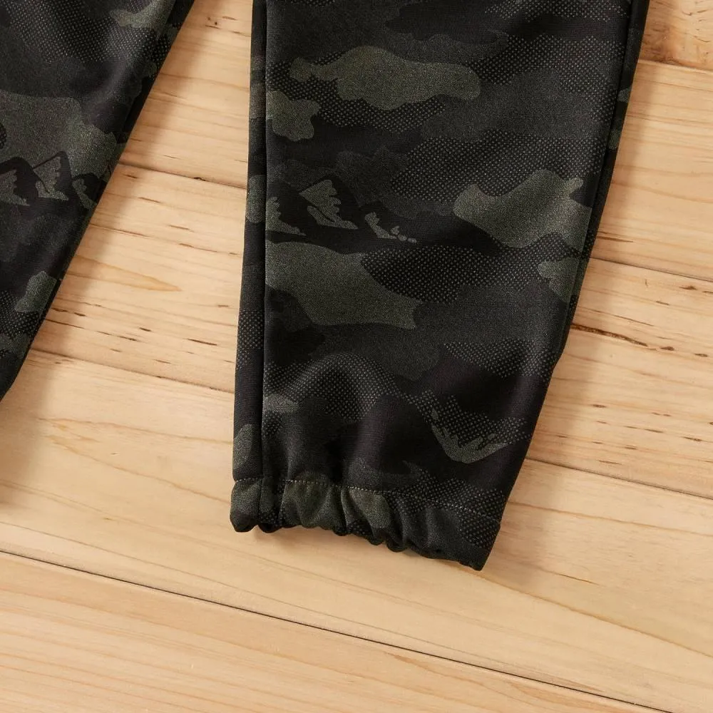COTTNBABY Toddler Boy Camouflage Casual Sweatpants Harem Pants