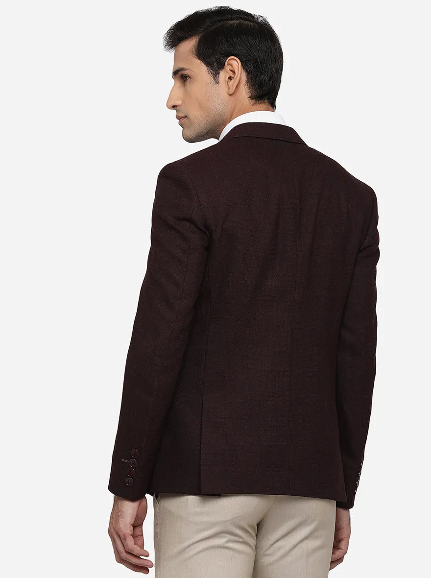 Dark Wine Blazer | JB Studio