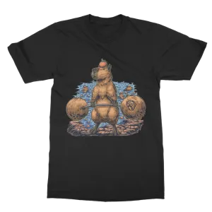 Deadlifting Capybara T-shirt (UK)
