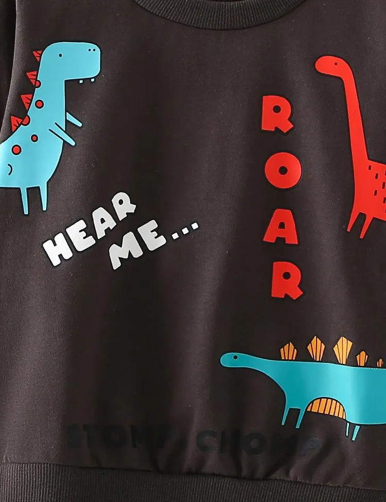 Dinosaur Printed Sweatshirts