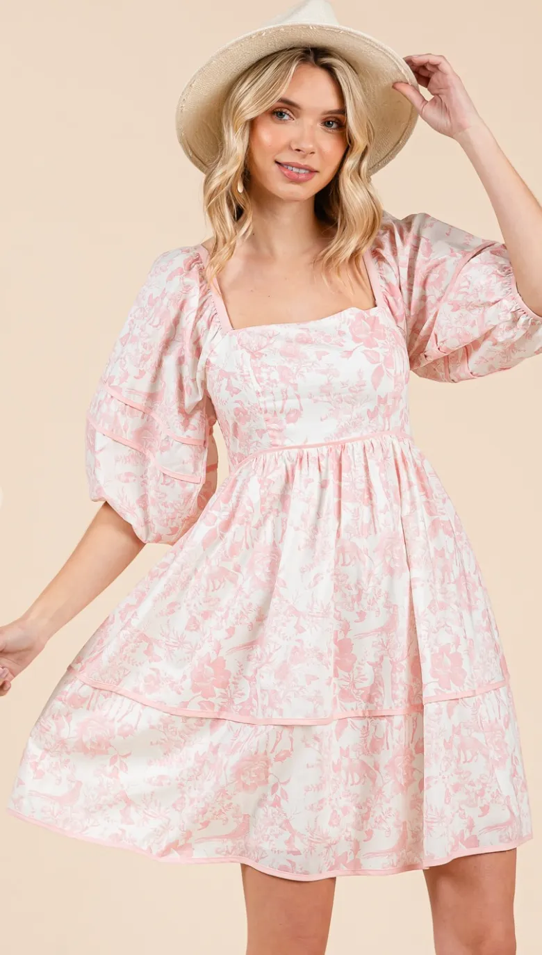 Floral Tiered Dress