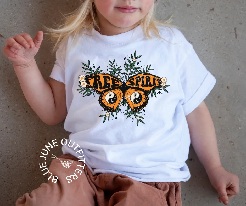Free Spirit Butterfly | Hippie Toddler Tee
