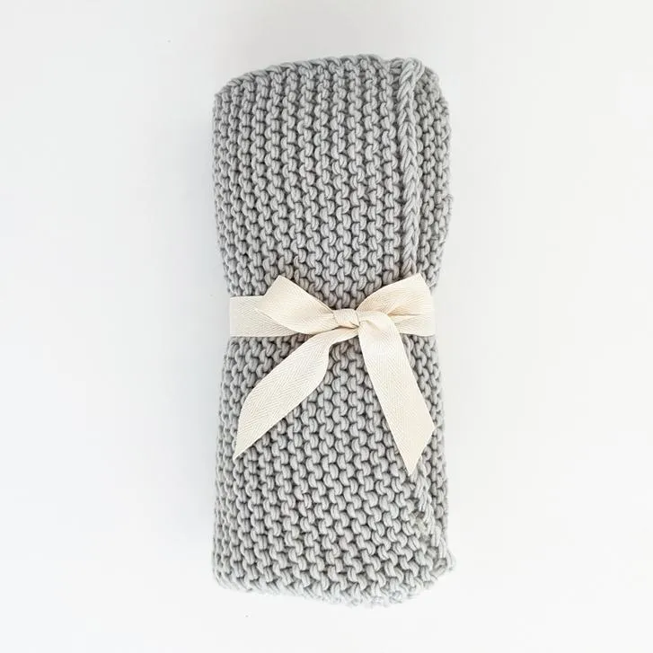 Garter Stitch Knit Blanket