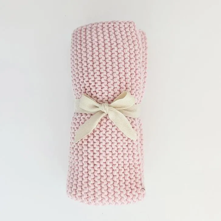 Garter Stitch Knit Blanket