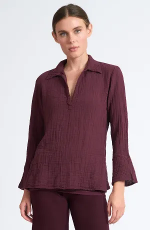 Gauze Paradise Blouse ~Wild Plum