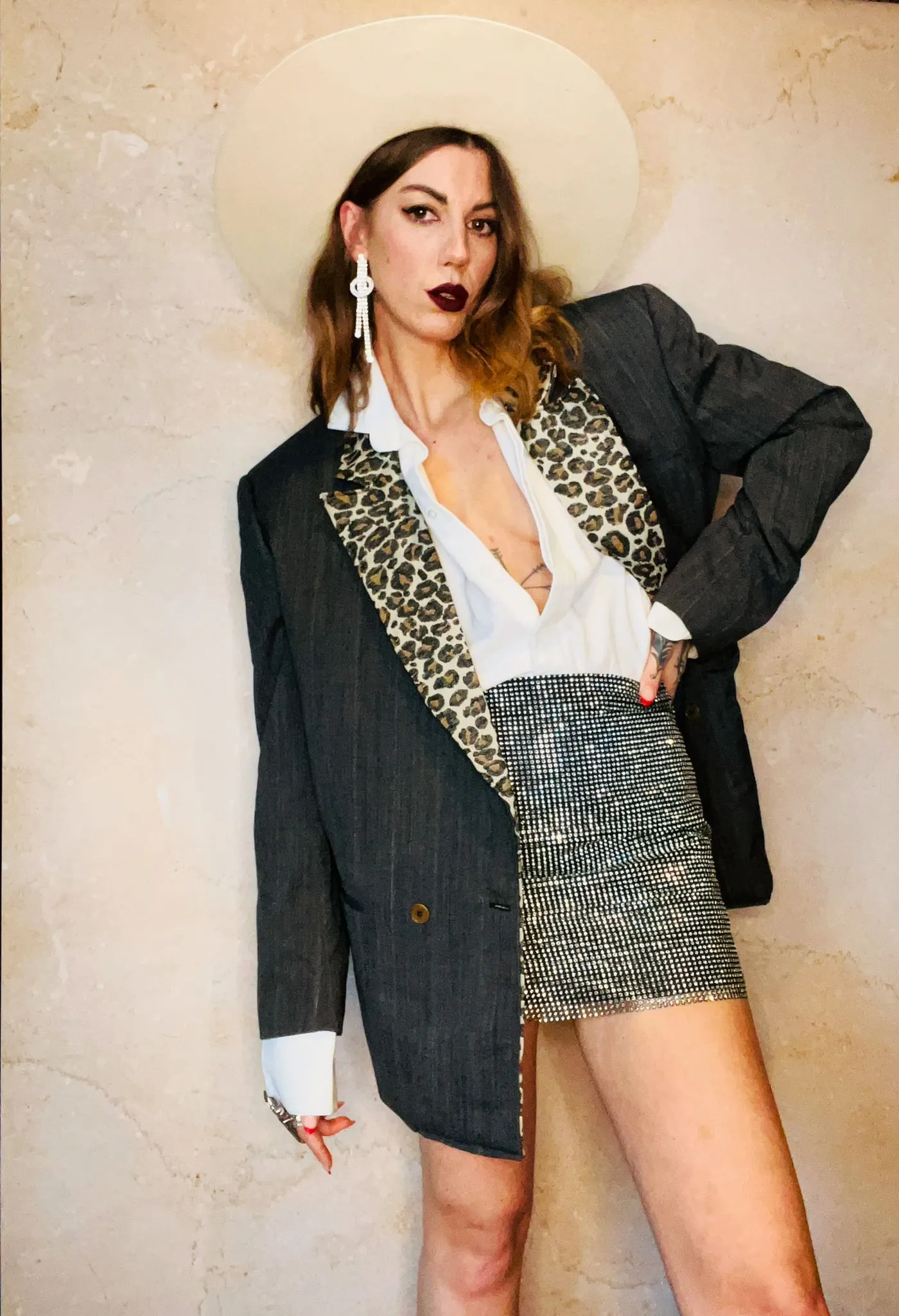 GIANNI VERSACE TAPESTRY LEOPARD BLAZER