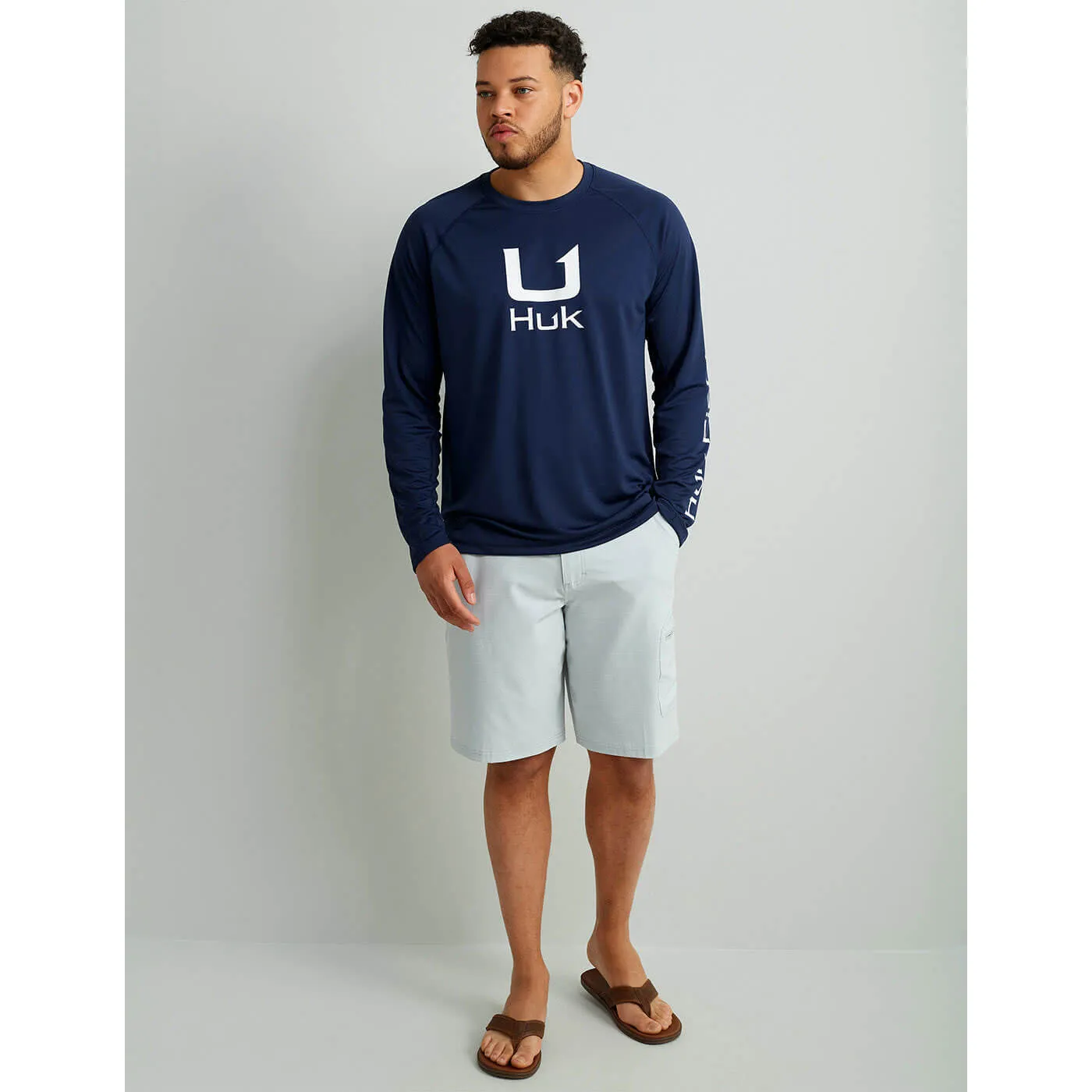 Huk Icon Crew Long Sleeve T-Shirt - Naval Academy