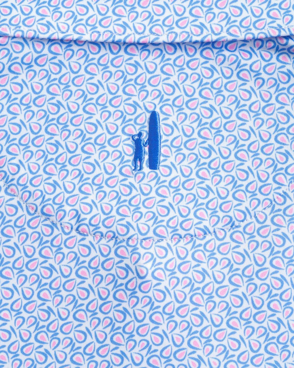 Johnnie-O - Harkins Printed Jersey Performance Polo - Maliblu