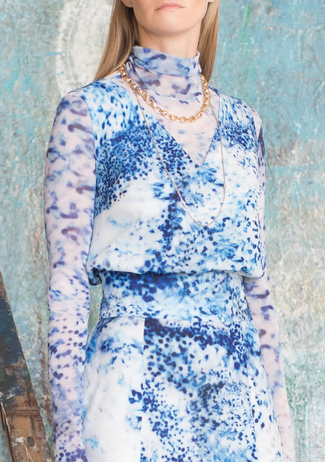 Keira Porcelain Print Dress