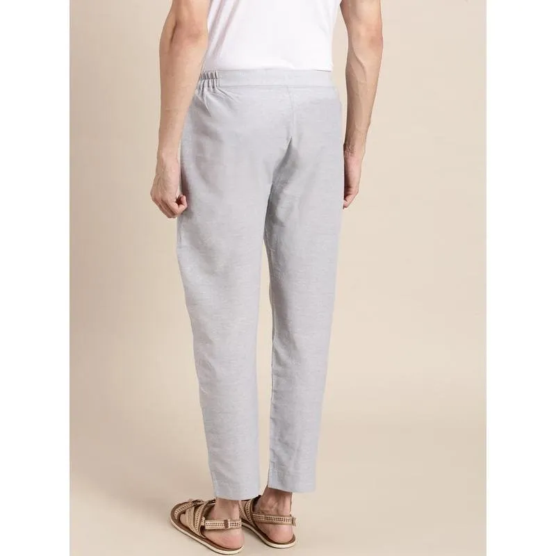 Khadi Men Trousers Pant - Grey