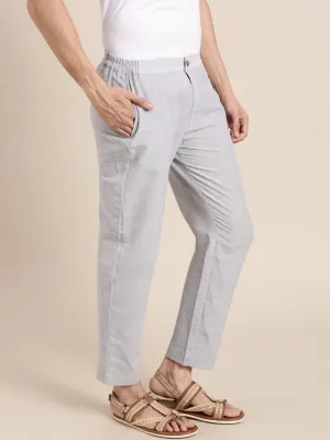 Khadi Men Trousers Pant - Grey