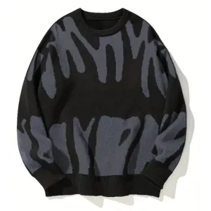 Knitmania | Casual Contrast Sweater for Men