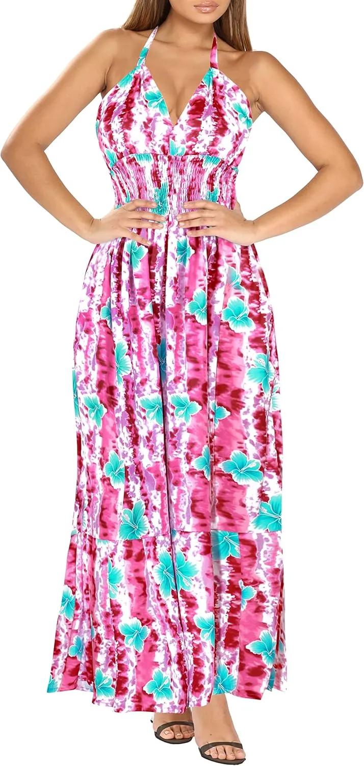 LA LEELA Women's Tube Dress Maxi Flowy Top
