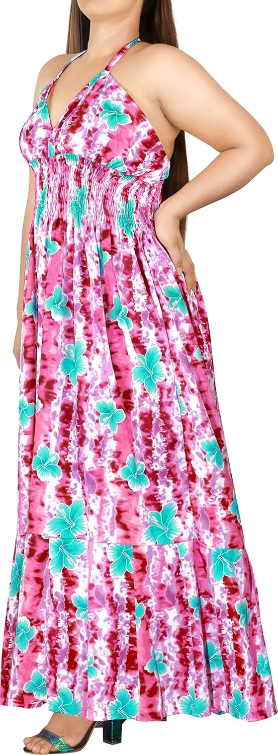 LA LEELA Women's Tube Dress Maxi Flowy Top