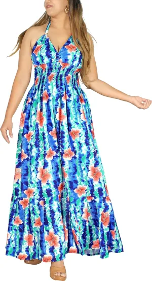 LA LEELA Women's Tube Dress Maxi Flowy Top