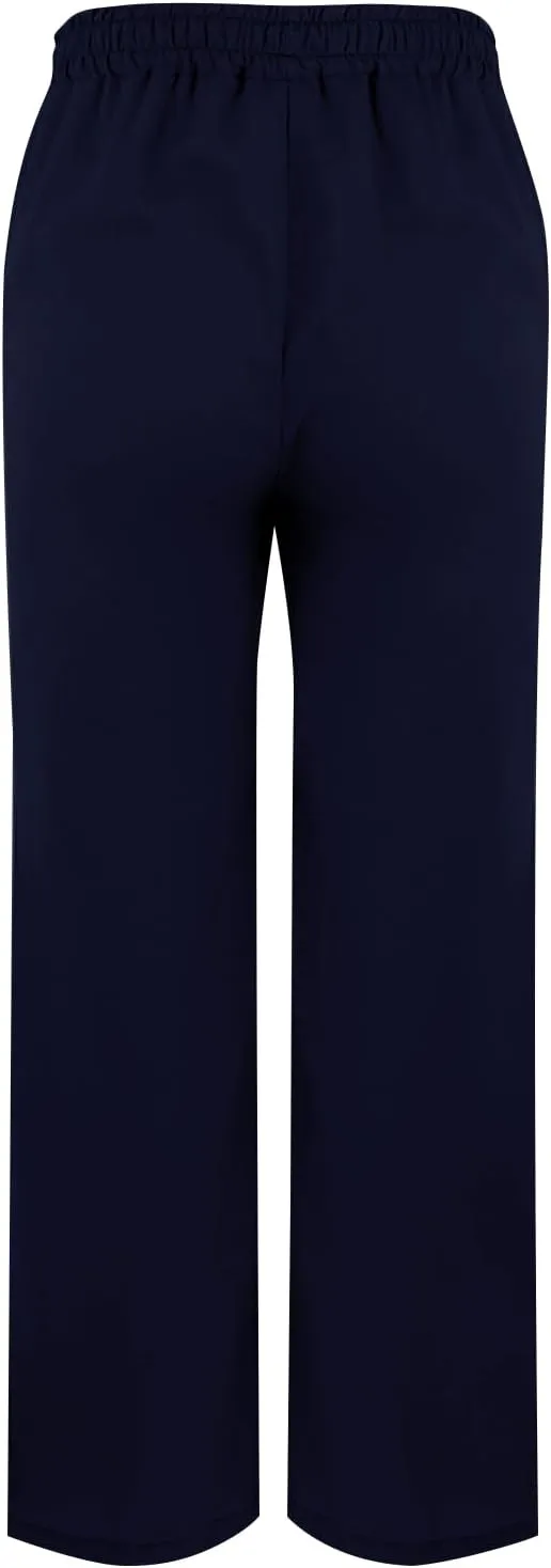 Linen Pants for Women Summer High Waist Elastic Gauze Pant Lightweight Comfy Lounge Straight Leg Pant Trousers