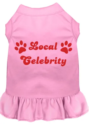 Local Celebrity Screen Print Dress Light Pink Xxl