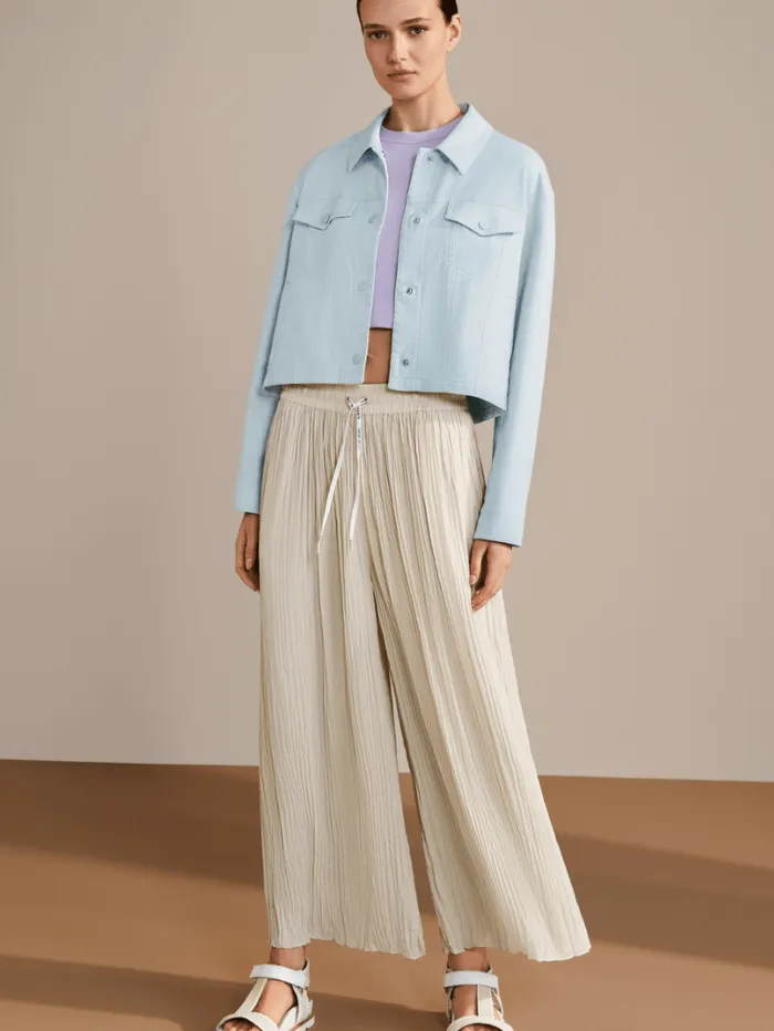 Marc Cain Sports Women's WOLIN Rethink Together Pleated Trousers YS 81.56 W39 Col 183