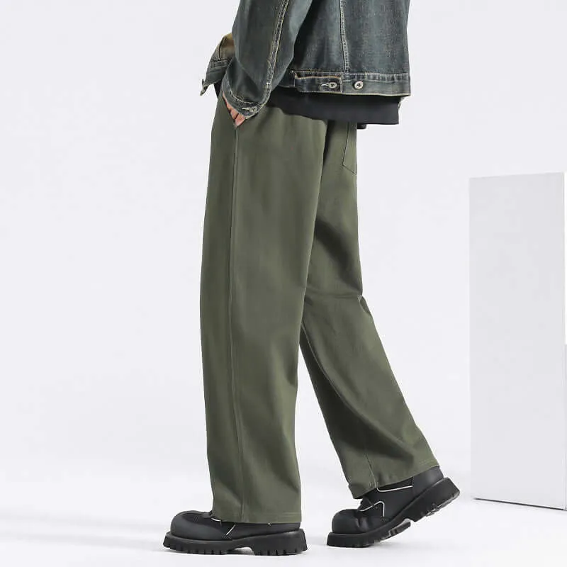 Men's Relaxed Fit Stretch Cotton Trousers