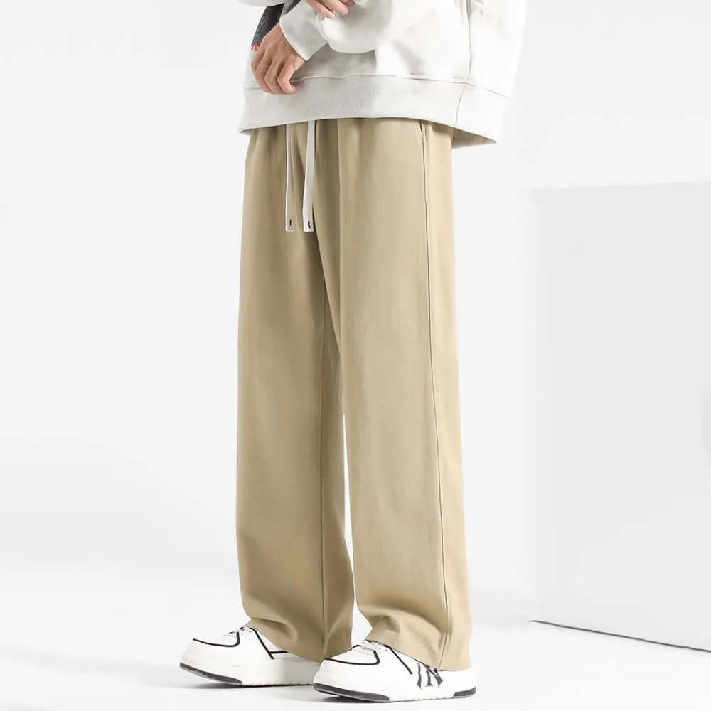 Men's Relaxed Fit Stretch Cotton Trousers