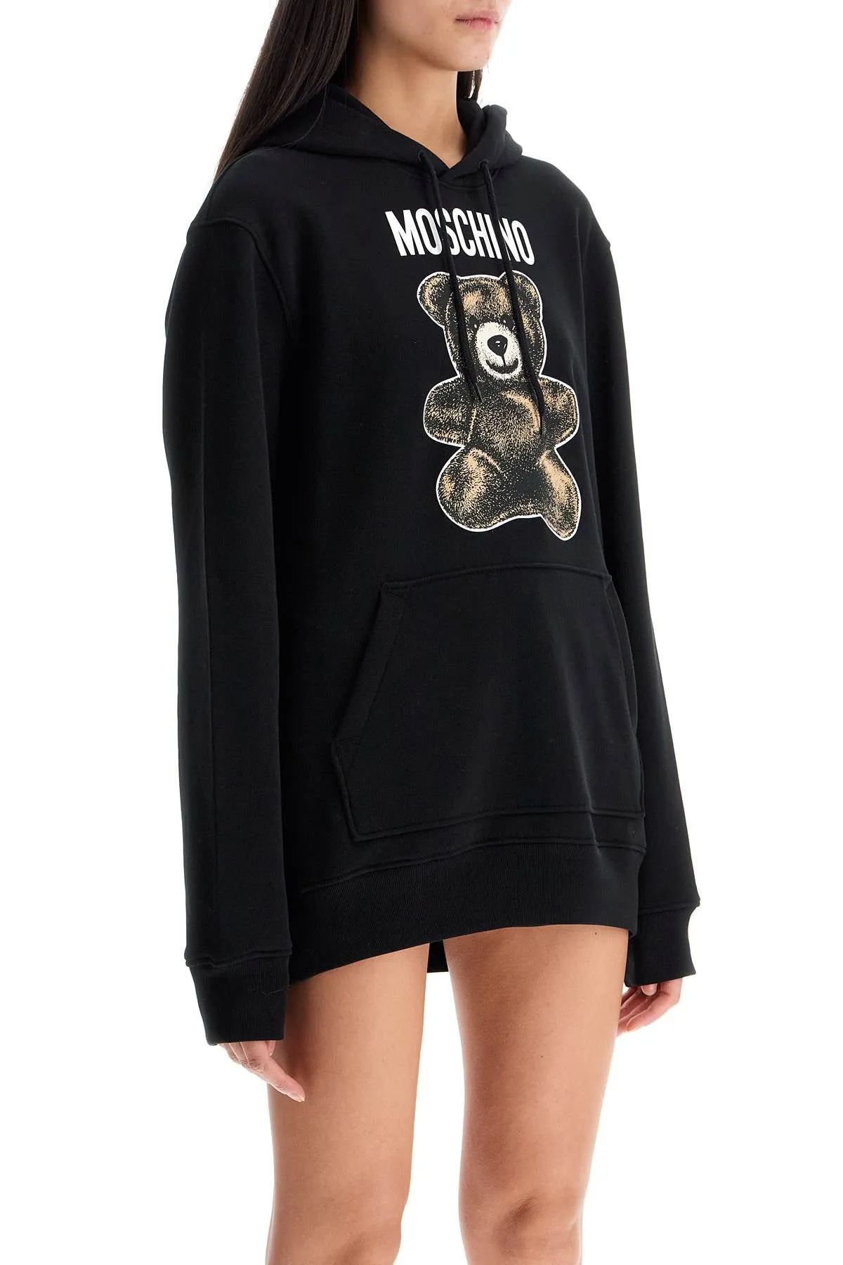 moschino teddy bear hooded sweat V1702 0528 MULTI BLACK