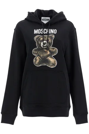 moschino teddy bear hooded sweat V1702 0528 MULTI BLACK