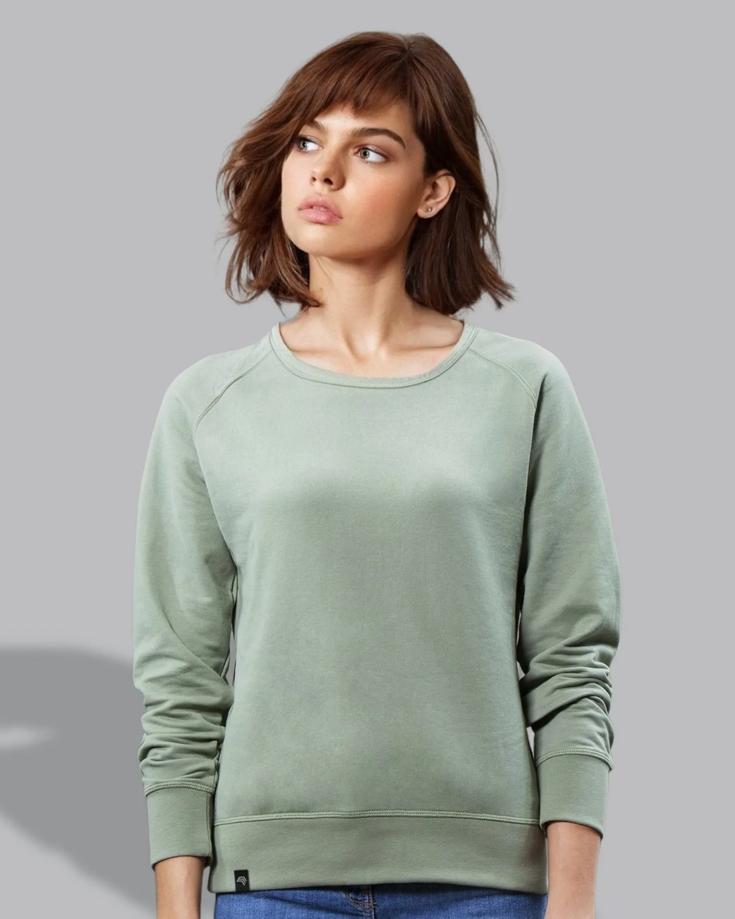 MTS M077 ― Damen Bio-Baumwolle Recycled rPET Raglan Sweatshirt - Soft Pink