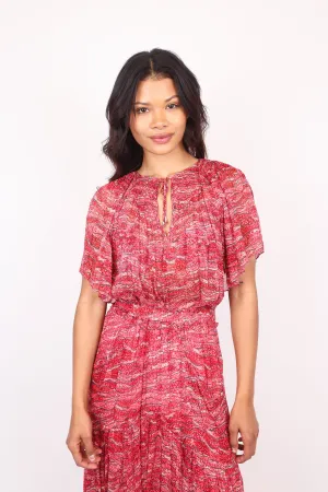 Neslya Wavy Chiffon Top