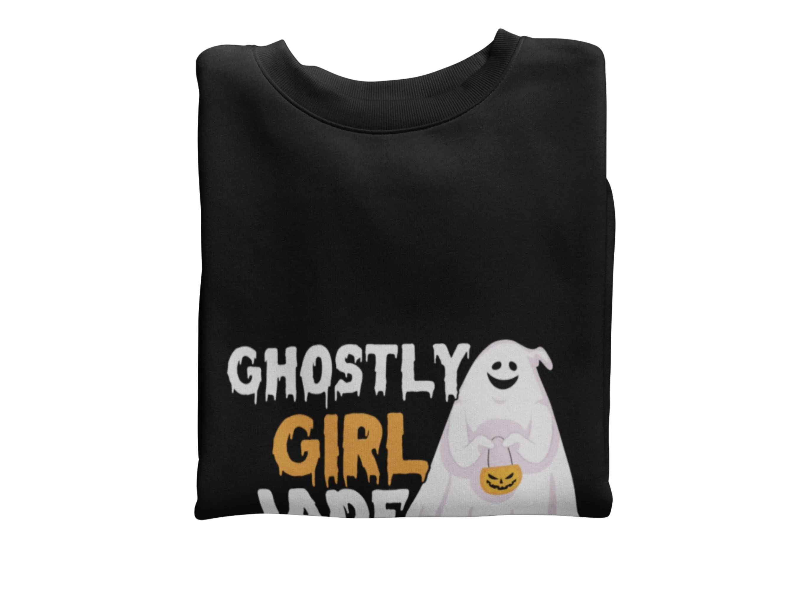 Personalized Long Sleeve Halloween Sweatshirt for Toddler Girls