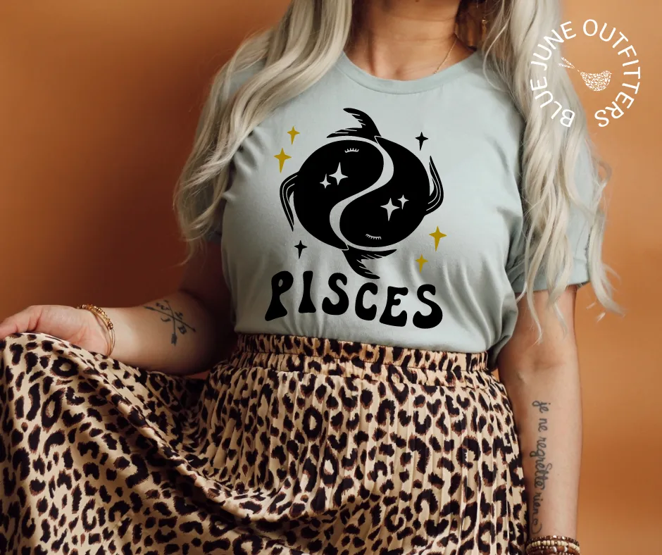 Pisces | Retro Zodiac Tee